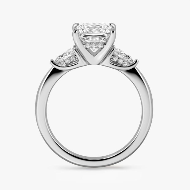 White gold engagement ring